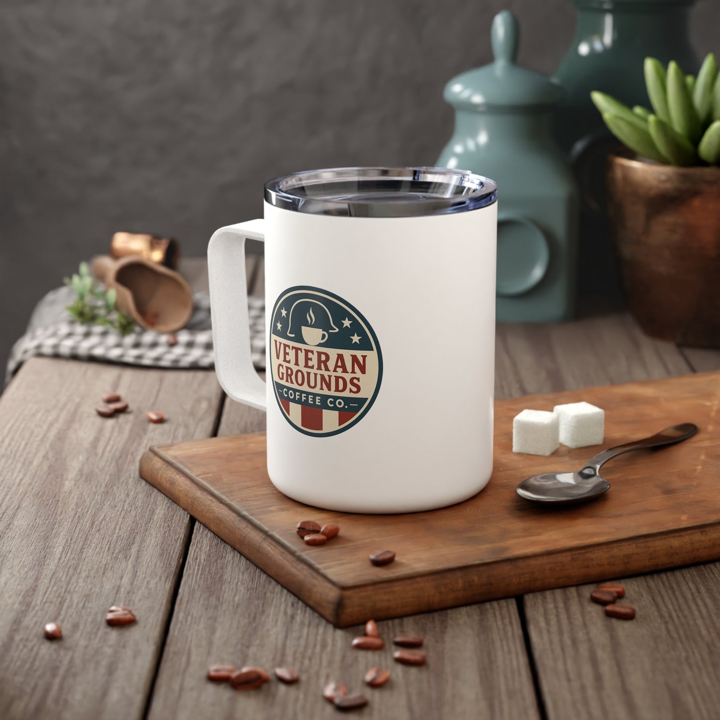 Veteran Coffee Mug | Insulated 10oz Mug for Military Fans, Gift for Veterans, Coffee Lovers, Personalized Drinking Cup, Holiday Gift